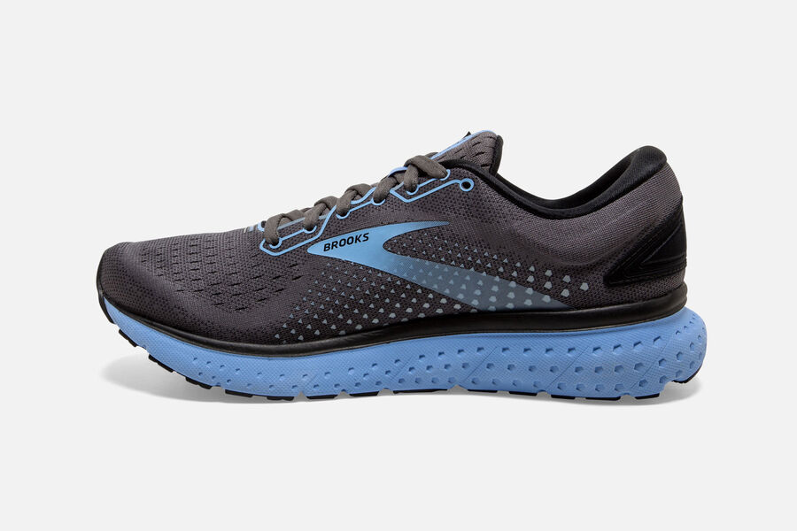 Brooks Israel Glycerin 18 Road Running Shoes Womens - Black/Blue - UAB-243756